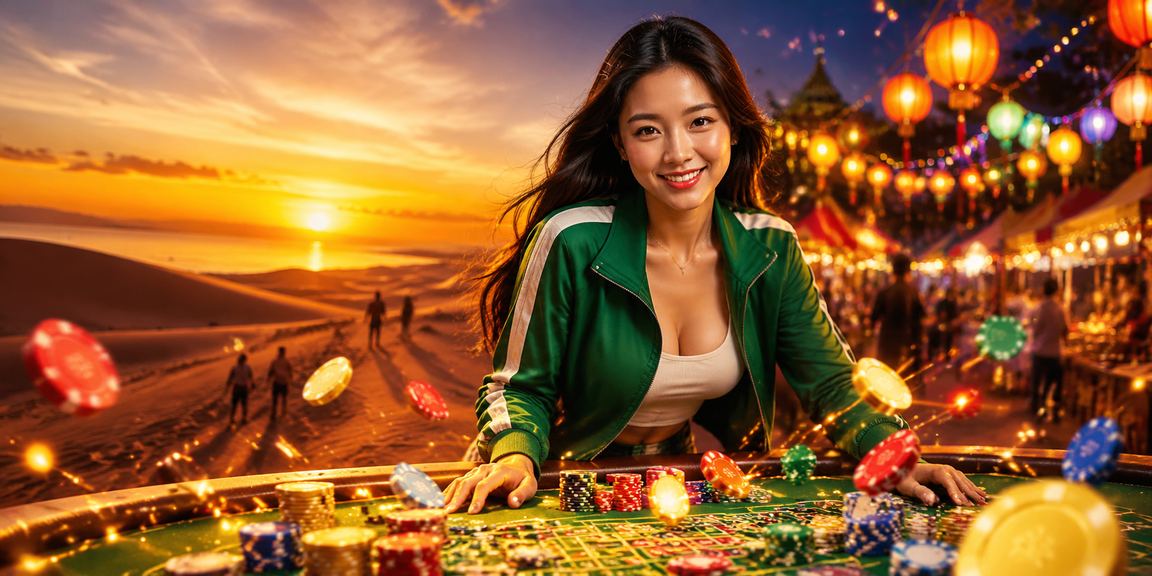 Khung cảnh chợ đêm Mũi Né với bầu không khí sôi động như trải nghiệm cá cược trực tuyến
