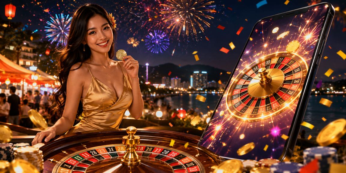 Khung cảnh giải trí về đêm tại Nha Trang gắn liền với trải nghiệm roulette trực tuyến trên nền tảng 1701